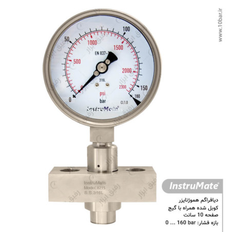 دیافراگم هموژنایزر با فشارسنج مدل 990.30