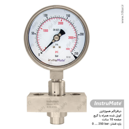 دیافراگم هموژنایزر با فشارسنج مدل 990.30