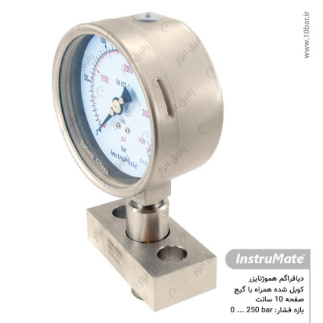 دیافراگم هموژنایزر با فشارسنج مدل 990.30