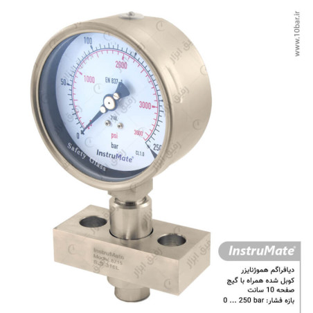 دیافراگم هموژنایزر با فشارسنج مدل 990.30