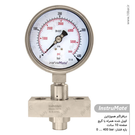دیافراگم هموژنایزر با فشارسنج مدل 990.30