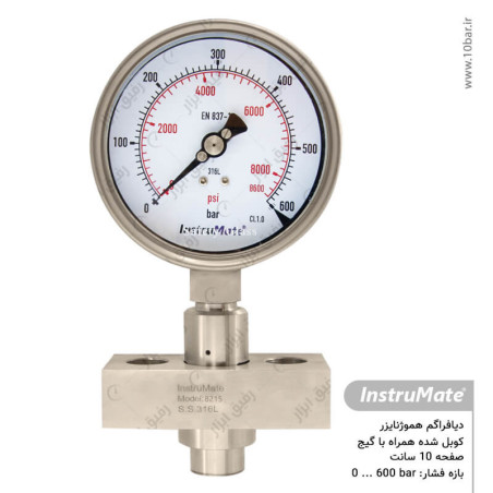 دیافراگم هموژنایزر با فشارسنج مدل 990.30