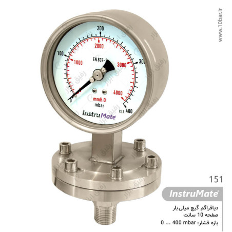 گیج میلی بار دیافراگمی InstruMate مدل 151