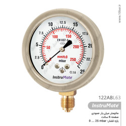 مانومتر میلی بار InstruMate صفحه 6 سانت مدل 122AB