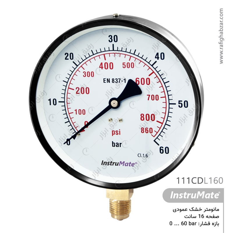 مانومتر خشک InstruMate صفحه 16 سانت