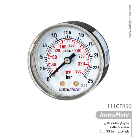 فشارسنج خشک صفحه 5 سانت افقی InstruMate