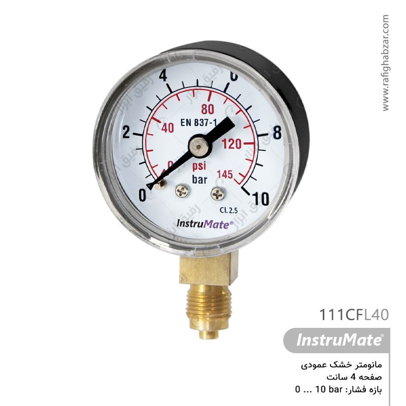 مانومتر خشک InstruMate صفحه 4 سانت عمودی