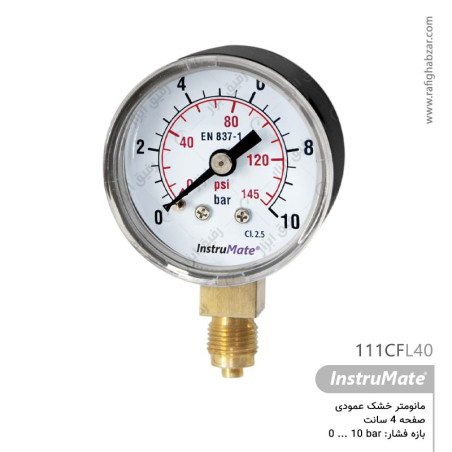 مانومتر خشک InstruMate صفحه 4 سانت عمودی