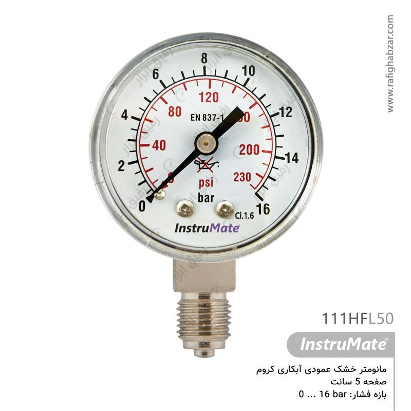 مانومتر اکسیژن صفحه 5 سانت InstruMate