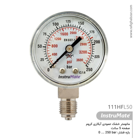 مانومتر اکسیژن صفحه 5 سانت InstruMate