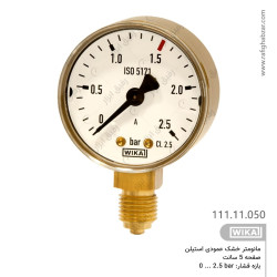 گیج فشار استیلن WIKA عمودی