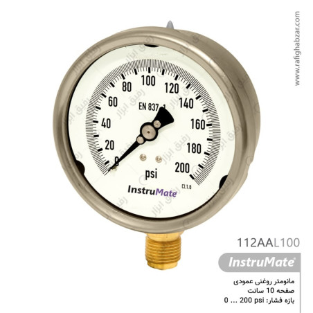 مانومتر روغنی InstruMate صفحه 10 سانت