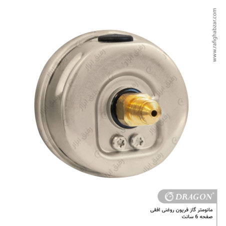 مانومتر روغنی High and Low صفحه 6 سانت افقی