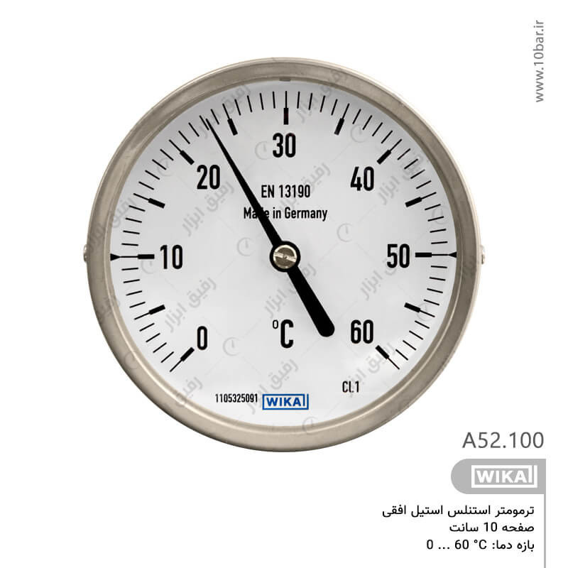 ترمومتر تمام استیل ویکا WIKA مدل A52.100